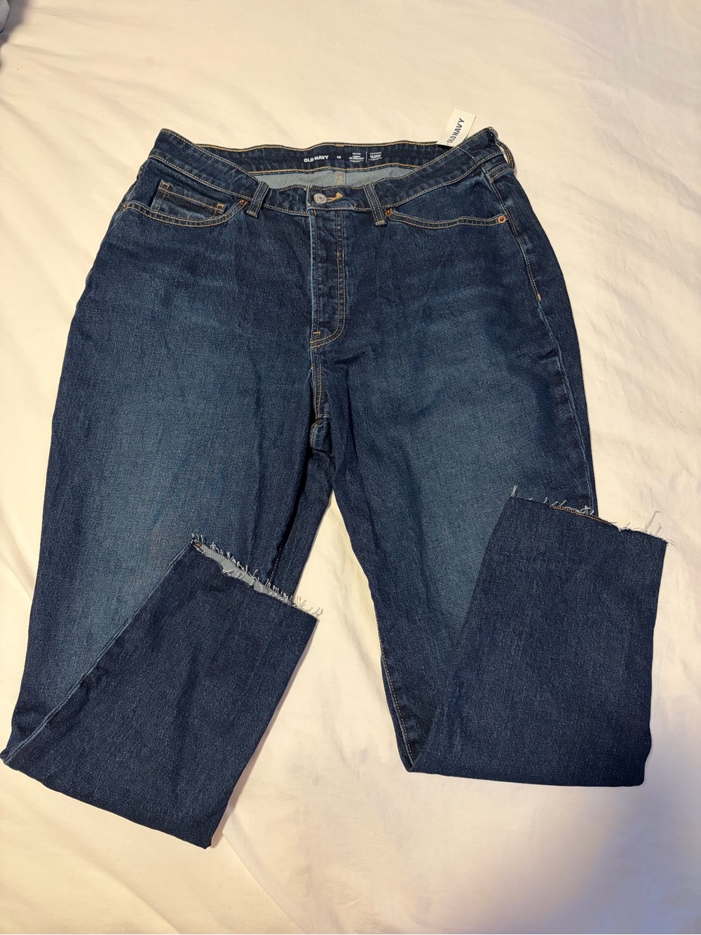Old Navy Dark Blue Curvy OG Straight Jeans - Woman’s Size 14
